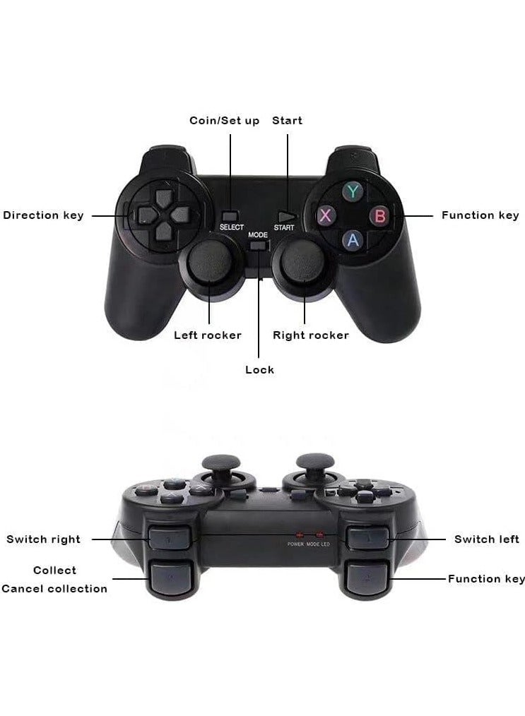 Classic M8 Game Stick 4K Game Console with Two 2.4G Wireless Gamepads Dual Players HDMI Output Built in 3500 Classic Games Compatible with Android TV/PC/Laptop/Projector  - Image 3
