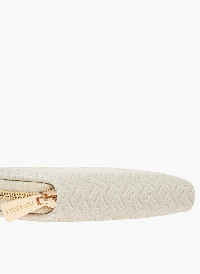 Flora Bella By Shoexpress Womens Textured Zip Around Wallet  - Image 4