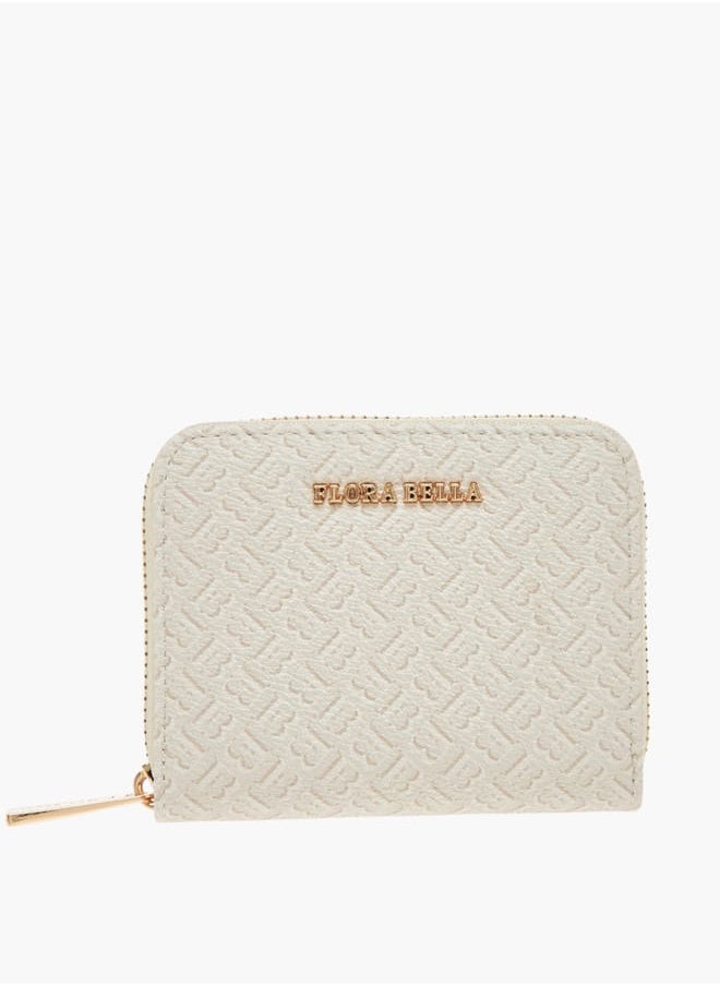 Flora Bella By Shoexpress Womens Textured Zip Around Wallet  - Image 1