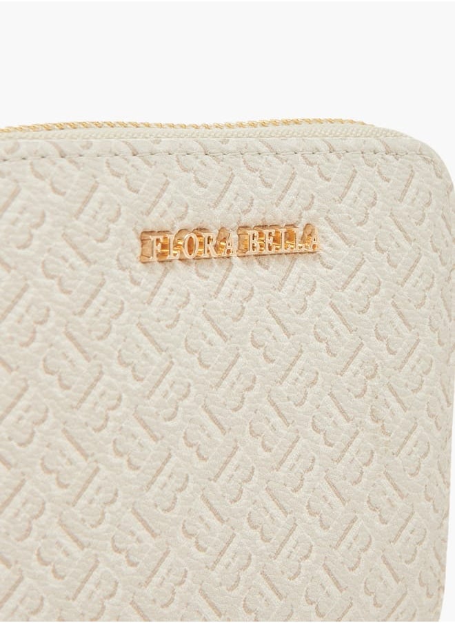 Flora Bella By Shoexpress Womens Textured Zip Around Wallet  - Image 3