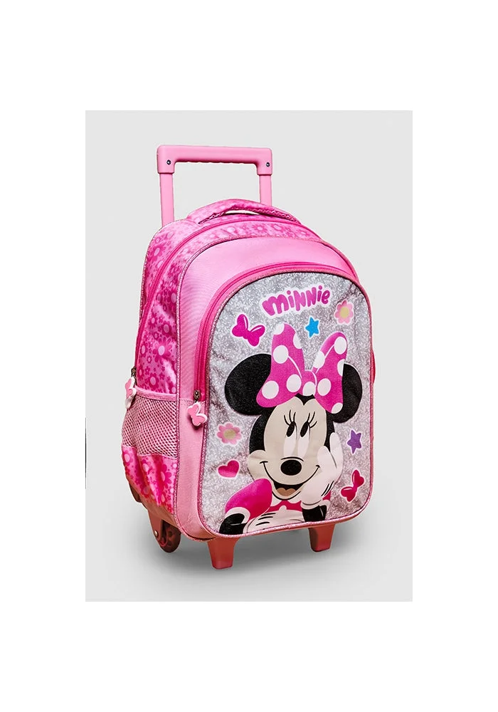 أر أند بي 5 Pack Minnie Mouse Print Trolley Backpack Set - 16"