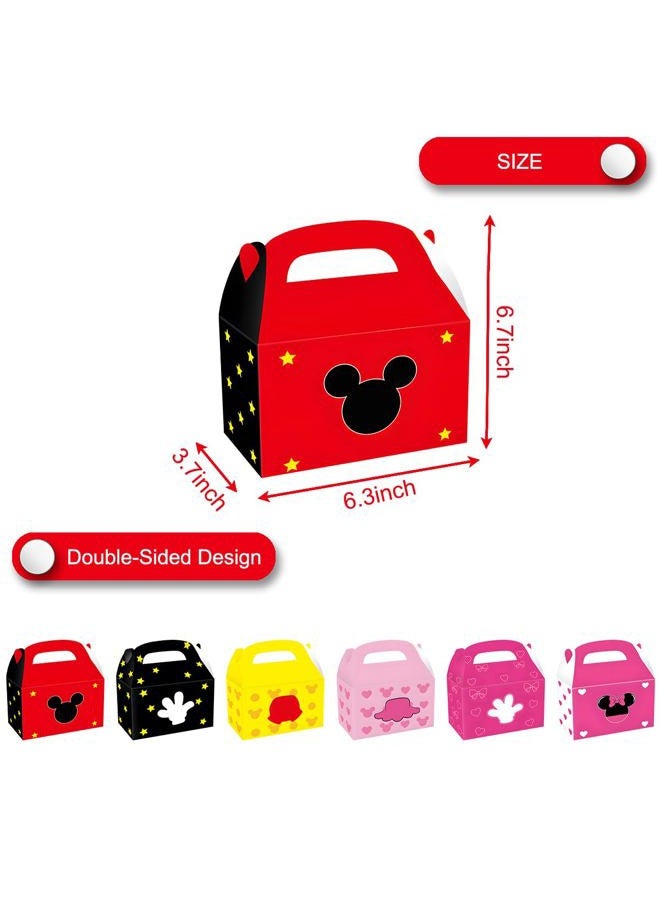 Ou Rui 12Pcs Cartoon Mouse Party Gift Box 6 Styles Cute Mouse Theme Party Favor Candy Boxes - Image 3