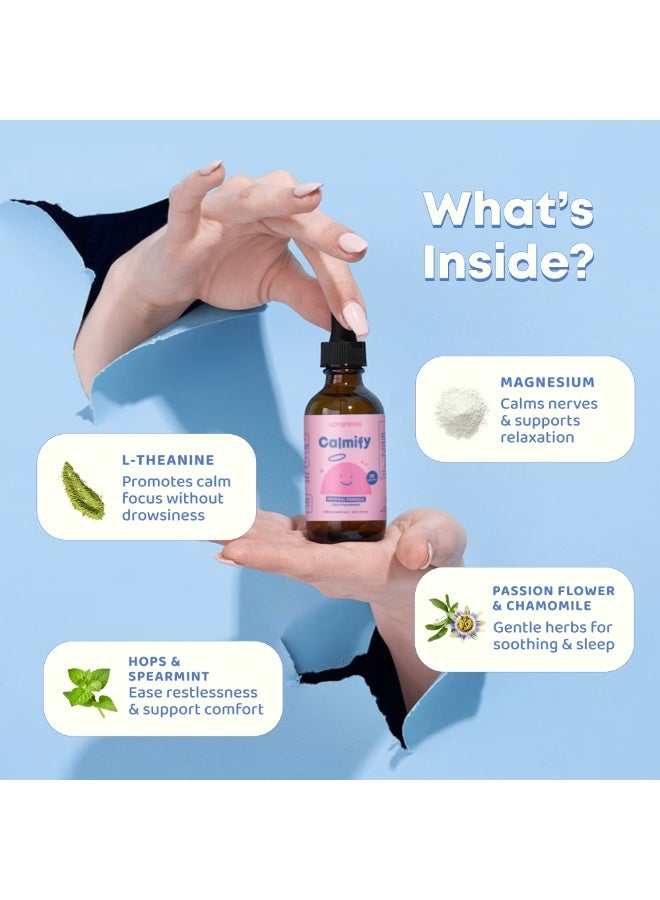 JoySpring Calmify, Liquid Magnesium, 1 fl oz (30 ml) - Image 5