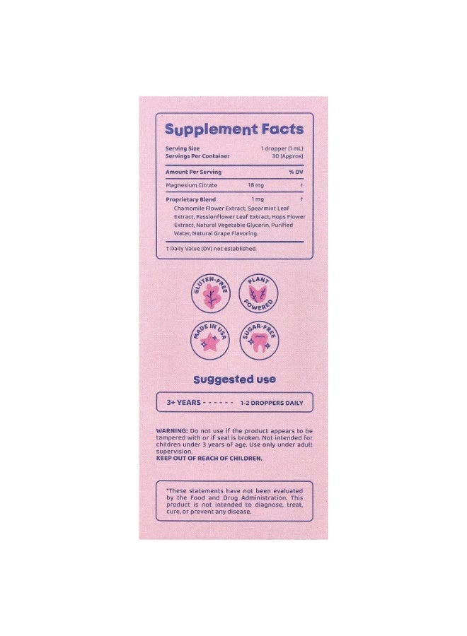 JoySpring Calmify, Liquid Magnesium, 1 fl oz (30 ml) - Image 2