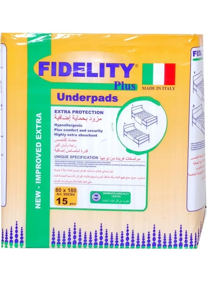 FIDELITY UNDERPAD 80X180 15'S PACK - Image 1