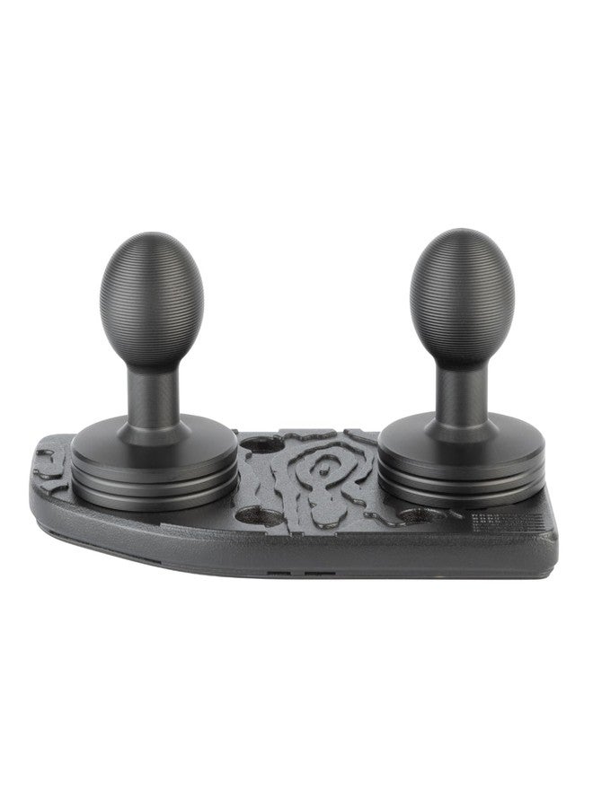 Bulletpoint Metal Dash Mount Cell Phone Holder & Action Camera Bracket Compatible with 2024+ Jeep Wrangler JL, 4xe & Gladiator Dual 20mm Ball Base (Driver Side Spring-Loaded) - Image 4