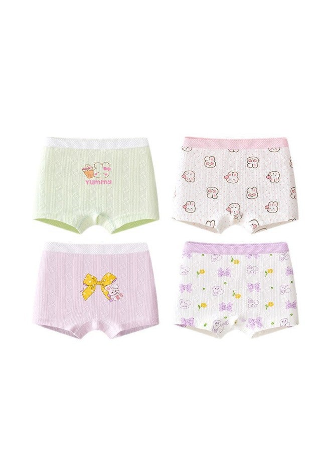 Underwear Made Of Pure Cotton, Children's Medium And Large Children's Flat Cornered Pants, Women's Treasure, ' Style, No Clip - Image 5
