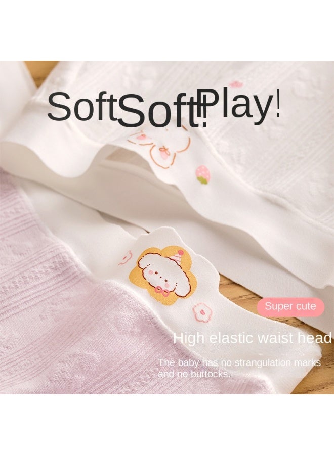 Underwear Made Of Pure Cotton, Children's Medium And Large Children's Flat Cornered Pants, Women's Treasure, ' Style, No Clip - Image 3