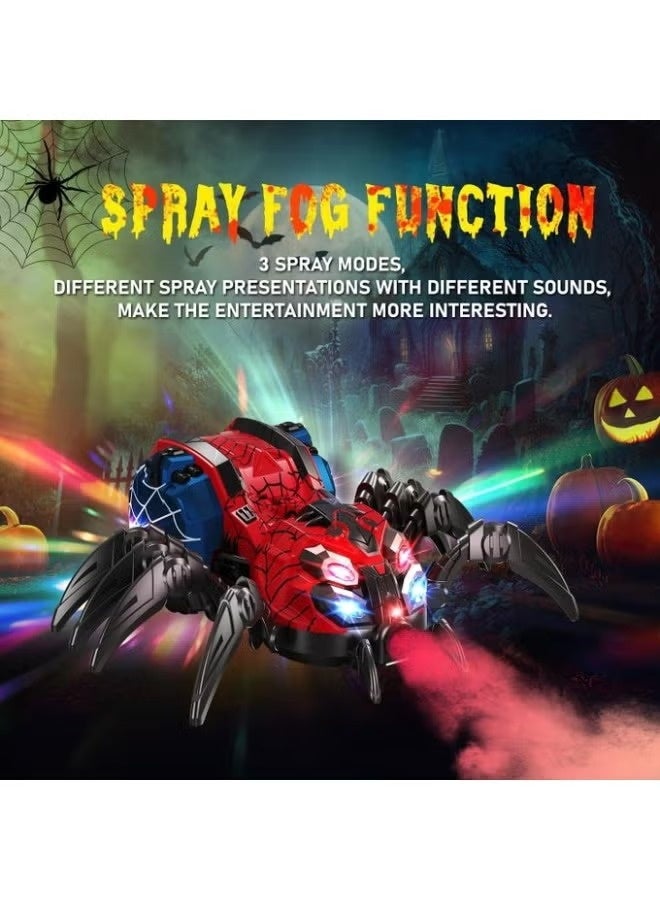 Remote Control Robotic Spider Toy – 2.4GHz Signal – Mist Spray, LED Lights, Music – Realistic Spider Movement – Multi-Spider Play – Hero Finish – Perfect Gift for Kids, Halloween, Christmas, Pranks – Battery Operated - Image 2