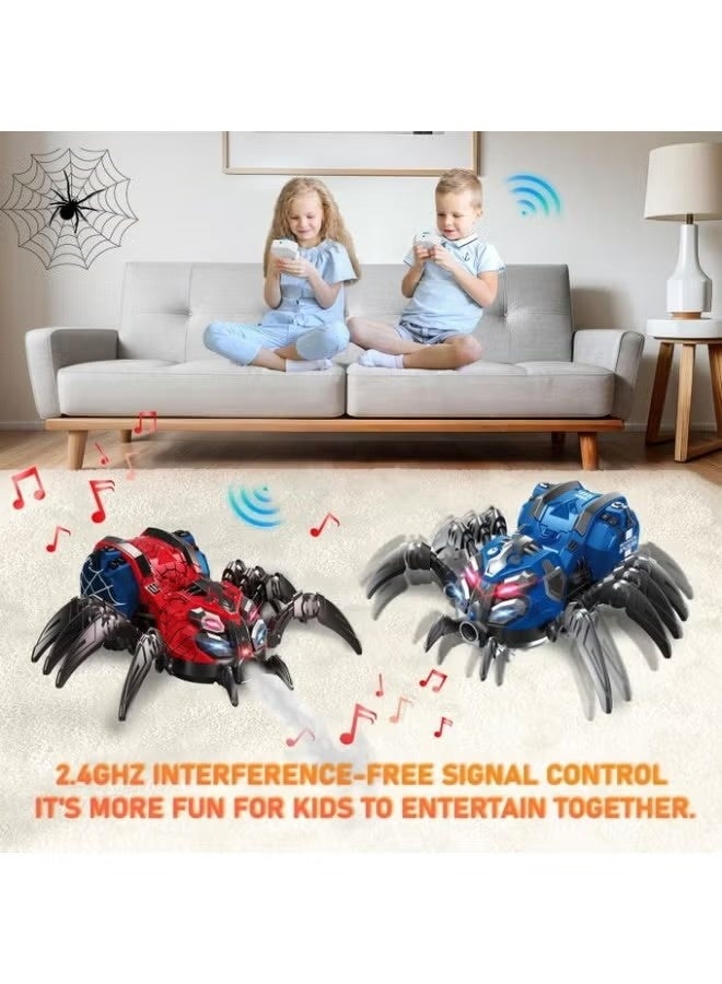 Remote Control Robotic Spider Toy – 2.4GHz Signal – Mist Spray, LED Lights, Music – Realistic Spider Movement – Multi-Spider Play – Hero Finish – Perfect Gift for Kids, Halloween, Christmas, Pranks – Battery Operated - Image 3
