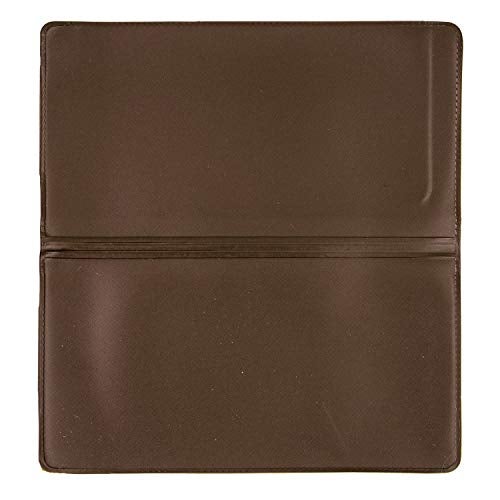 CAROUSELCHECKS Light Brown Vinyl Checkbook Cover, Top Tear Personal Vinyl Checkbook Cover - Image 4