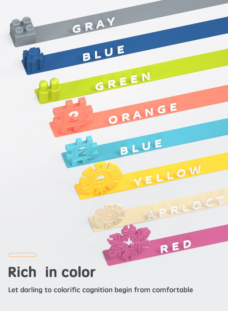 الكتل التعليمية STEM للأطفال - لعبة بناء آمنة ومليئة بالألوان، هدية مثالية للأعمار 3+ (مناسبة للسفر) - Image 5