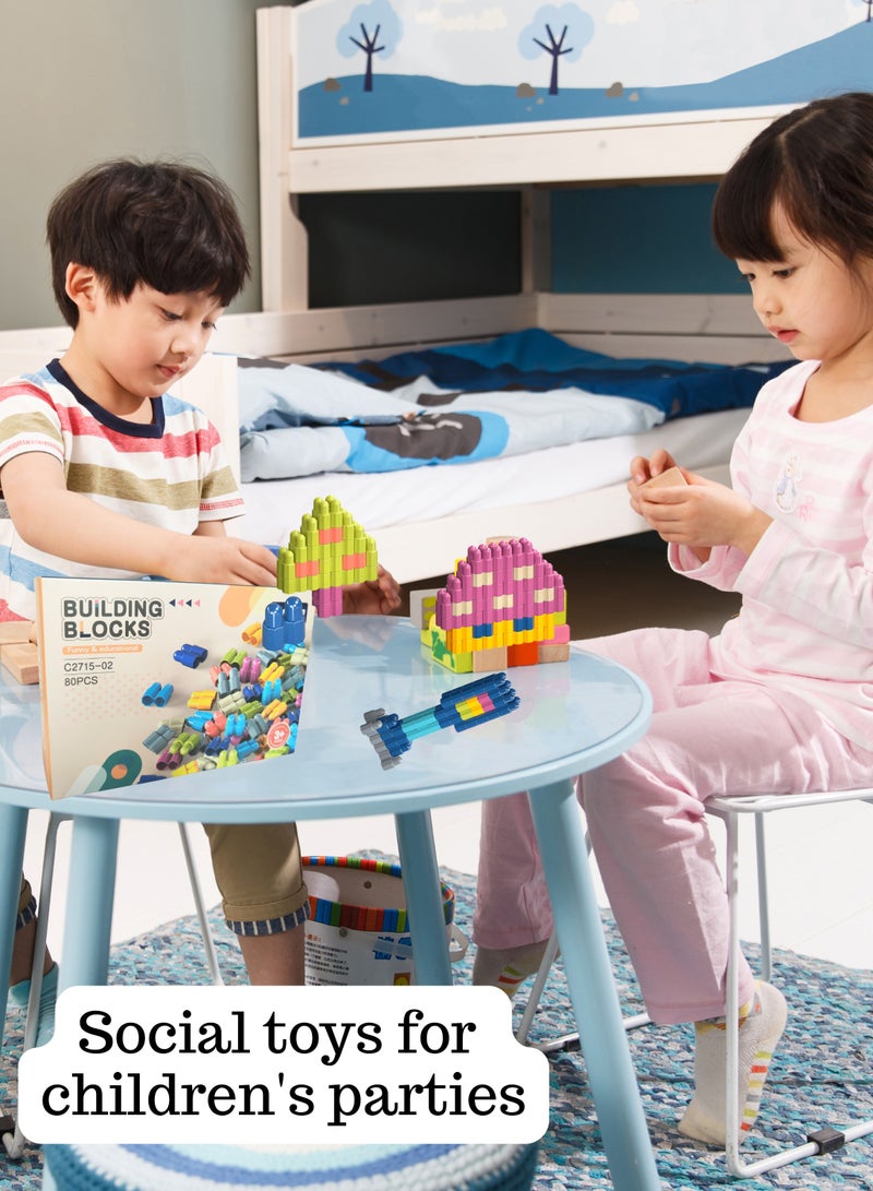 الكتل التعليمية STEM للأطفال - لعبة بناء آمنة ومليئة بالألوان، هدية مثالية للأعمار 3+ (مناسبة للسفر) - Image 3