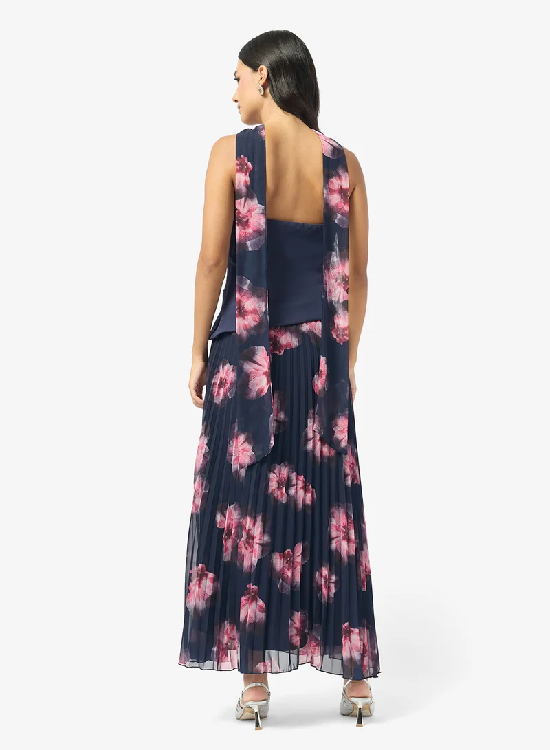 Style Cheat Bandeau Pleated Scarf Dress