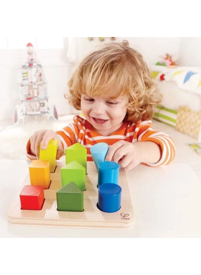 هيب Hape Color and Shape Sorter | Educational Wooden Toy for Toddlers