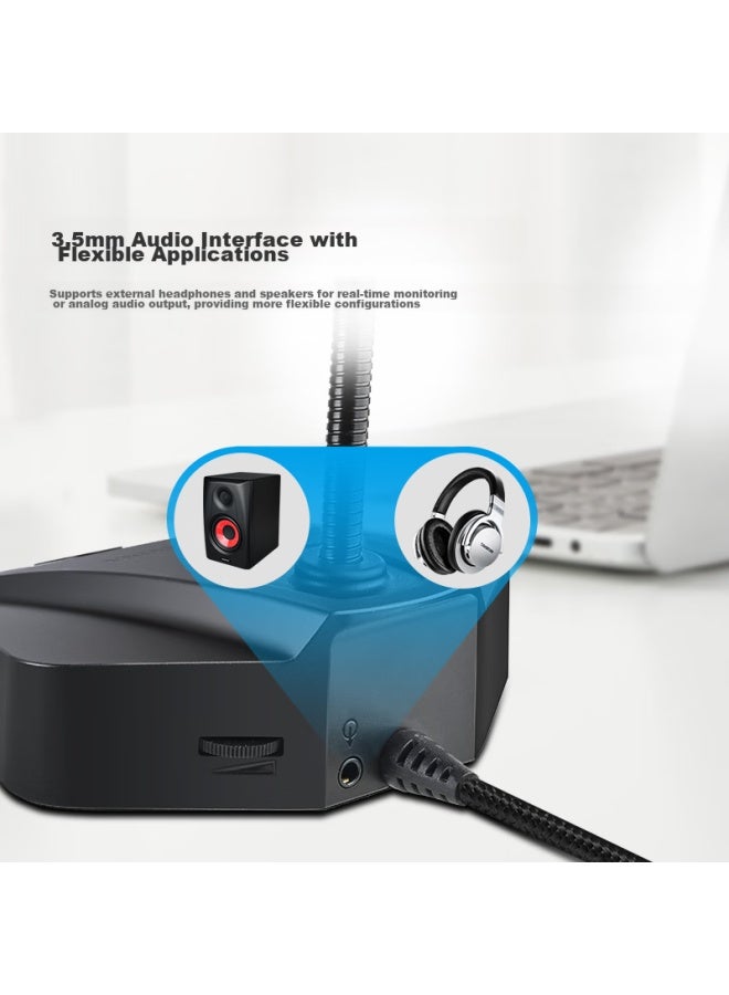 Takstar Ms-580usb Computer Microphone For Online Cl, Desktop And Laptop Voice Chat, Gaming, And Condenser Microphone - Image 5