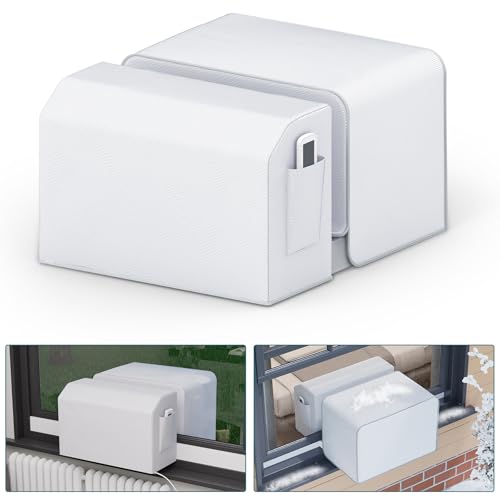 Daisypower 2 Pack Window AC Cover for UShaped Units Indoor and Outdoor Universal Fit for 80001000012000 BTU DustProof Waterproof Air Conditioner Covers for Winter - Image 1