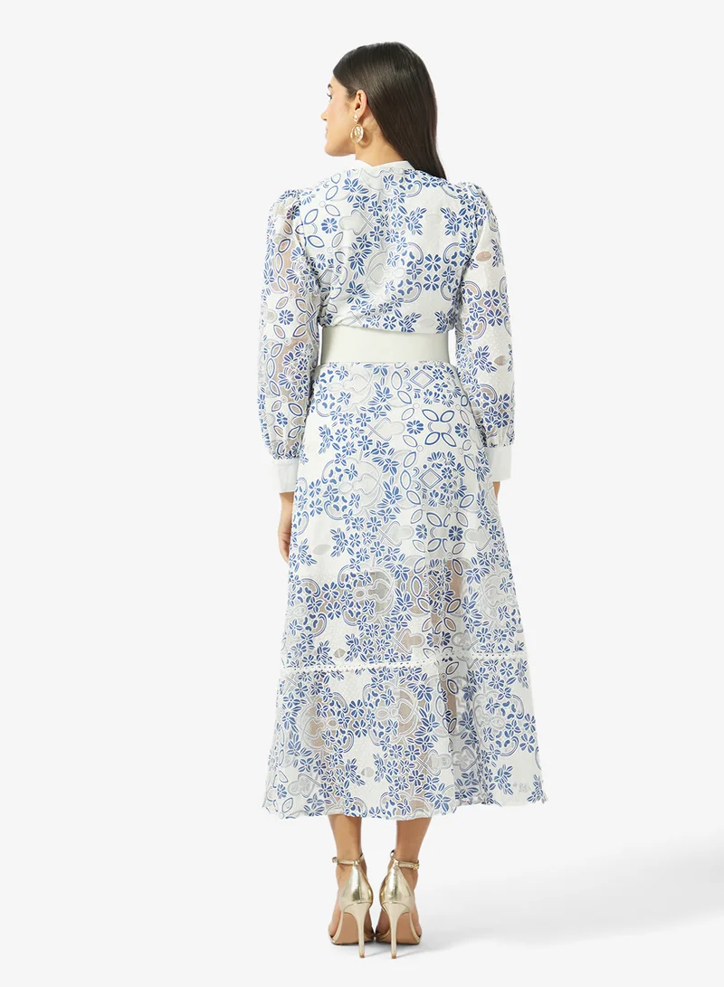 خزانة Printed Shirt Dress