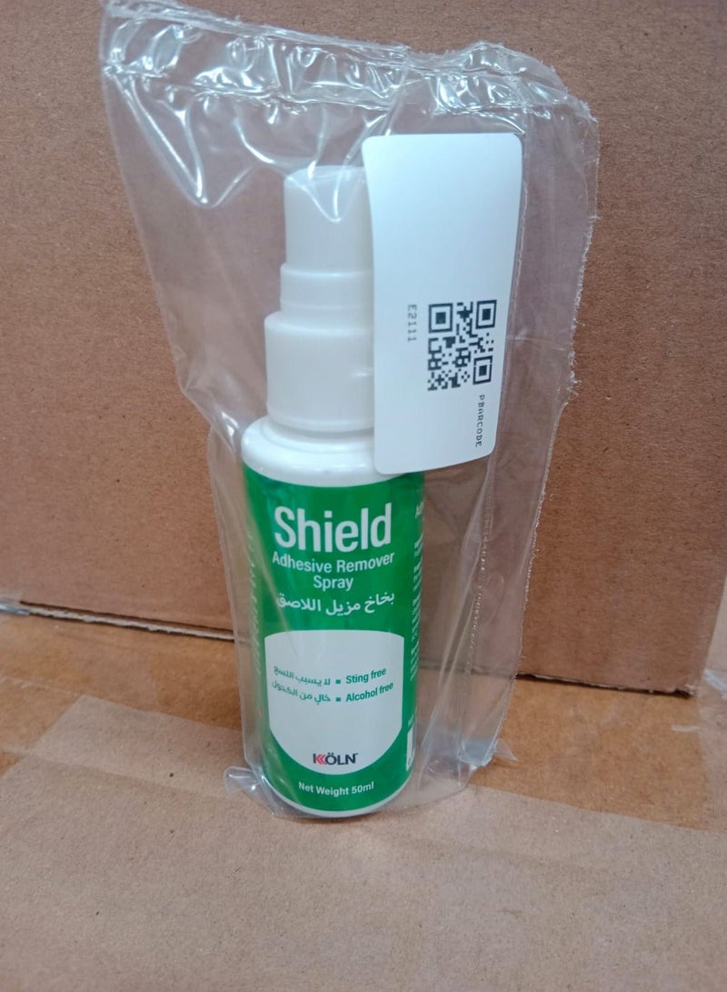Shield Medical Adhesive Remover Spray, No-Sting Ostomy Adhesive Remover Spray, Skin Adhesive Remover, Stoma, - Image 1