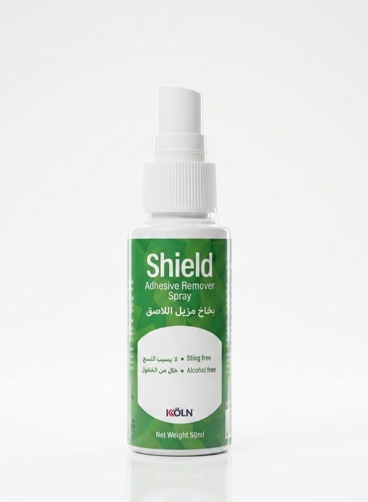 Shield Medical Adhesive Remover Spray, No-Sting Ostomy Adhesive Remover Spray, Skin Adhesive Remover, Stoma, - Image 1