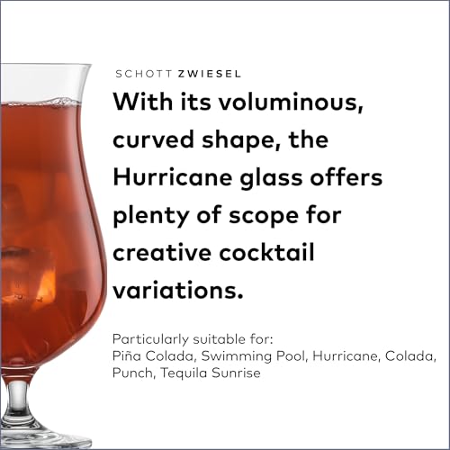 SCHOTT ZWIESEL Bar Special Hurricane Glass (Set of 6), Cocktail Glasses for Mixed Drinks, Dishwasher-Safe Tritan Crystal Glasses, Made in Germany (18 Ounce) - Image 3