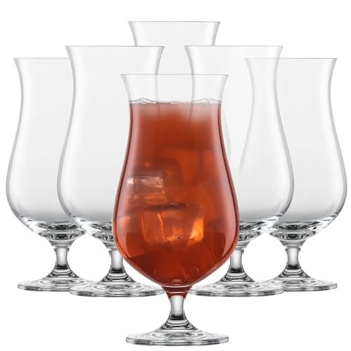 SCHOTT ZWIESEL Bar Special Hurricane Glass (Set of 6), Cocktail Glasses for Mixed Drinks, Dishwasher-Safe Tritan Crystal Glasses, Made in Germany (18 Ounce) - Image 1