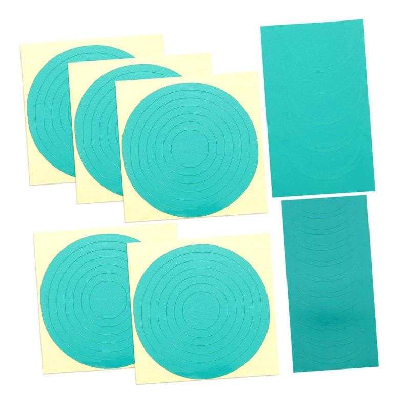 7 Sheets Green Pressure Gauge Danger Warning Stickers Reflective Film Labels - Image 2