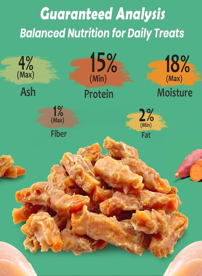 PETPURO Dog Treats Sweet Potato Wrapped with Chicken – Grain-Free Natural Chews Made with Real Chicken & Sweet Potato, Healthy Snacks for Training & Digestion, Rawhide-Free Dog Treats - Image 4