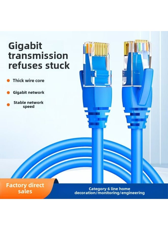 Generic Super Six Types Of Network Cable Finished Gigabit Computer Jumper Cat6 With Crystal Head 8 Core Twisted 1 Meter Route 20 Meters Monitoring-Color:Light Gray-Line Length:25m  - Image 3