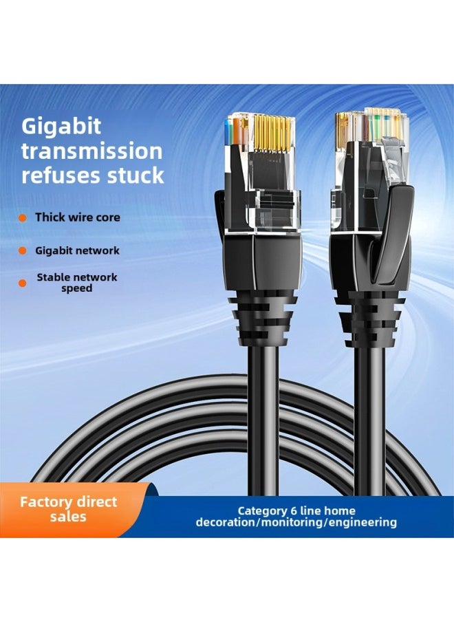 Generic Super Six Types Of Network Cable Finished Gigabit Computer Jumper Cat6 With Crystal Head 8 Core Twisted 1 Meter Route 20 Meters Monitoring-Color:Light Gray-Line Length:25m  - Image 2