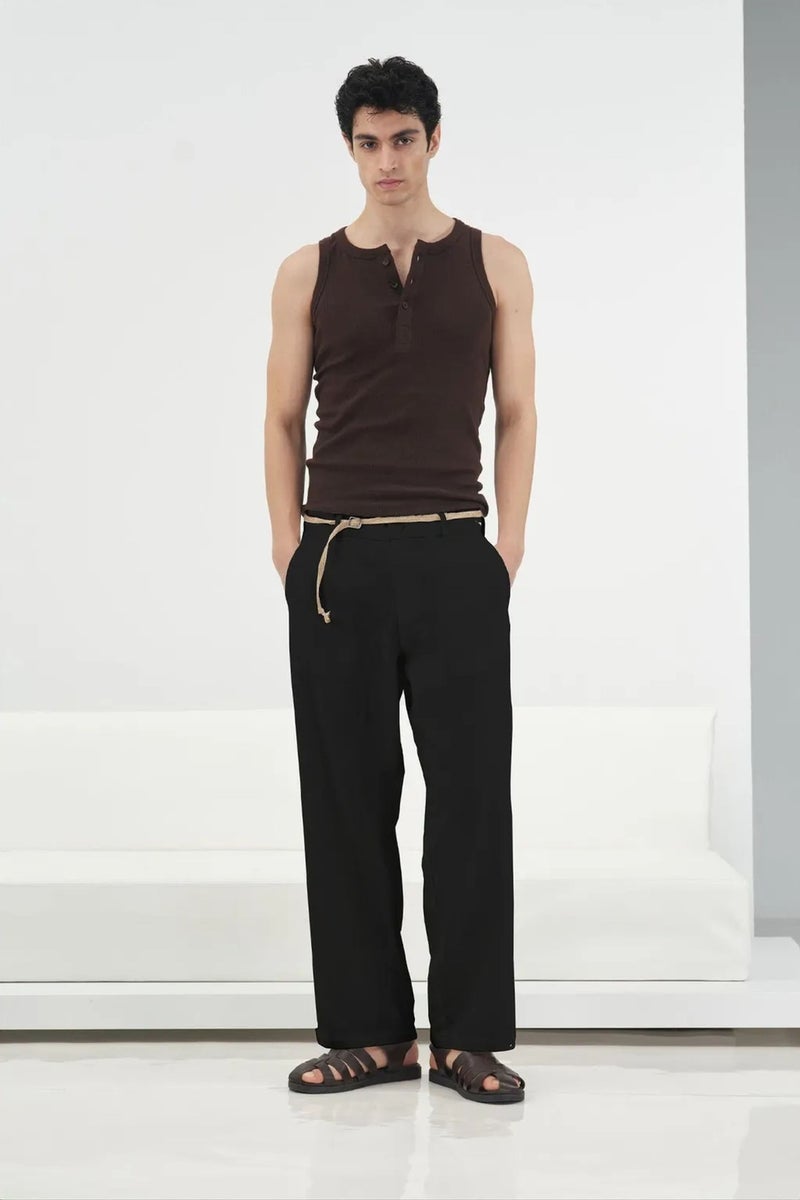 GIESTO Men's Linen-Cotton Suit Pants - Image 3