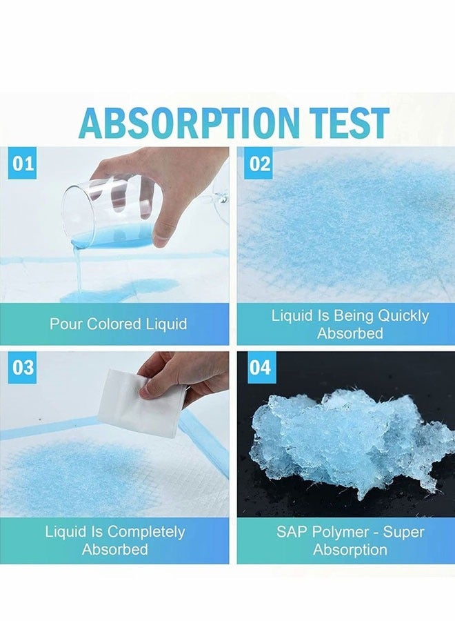 Beauenty 100 Pack Disposable Changing Pads Baby Disposable Underpads Waterproof Diaper Changing Pad Breathable Underpads Bed Table Protector Mat - Image 5