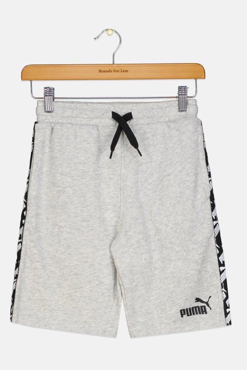 PUMA Kids Boy Sportswear Fit Short Sleeve Outdoor Shorts, Grey - Image 2