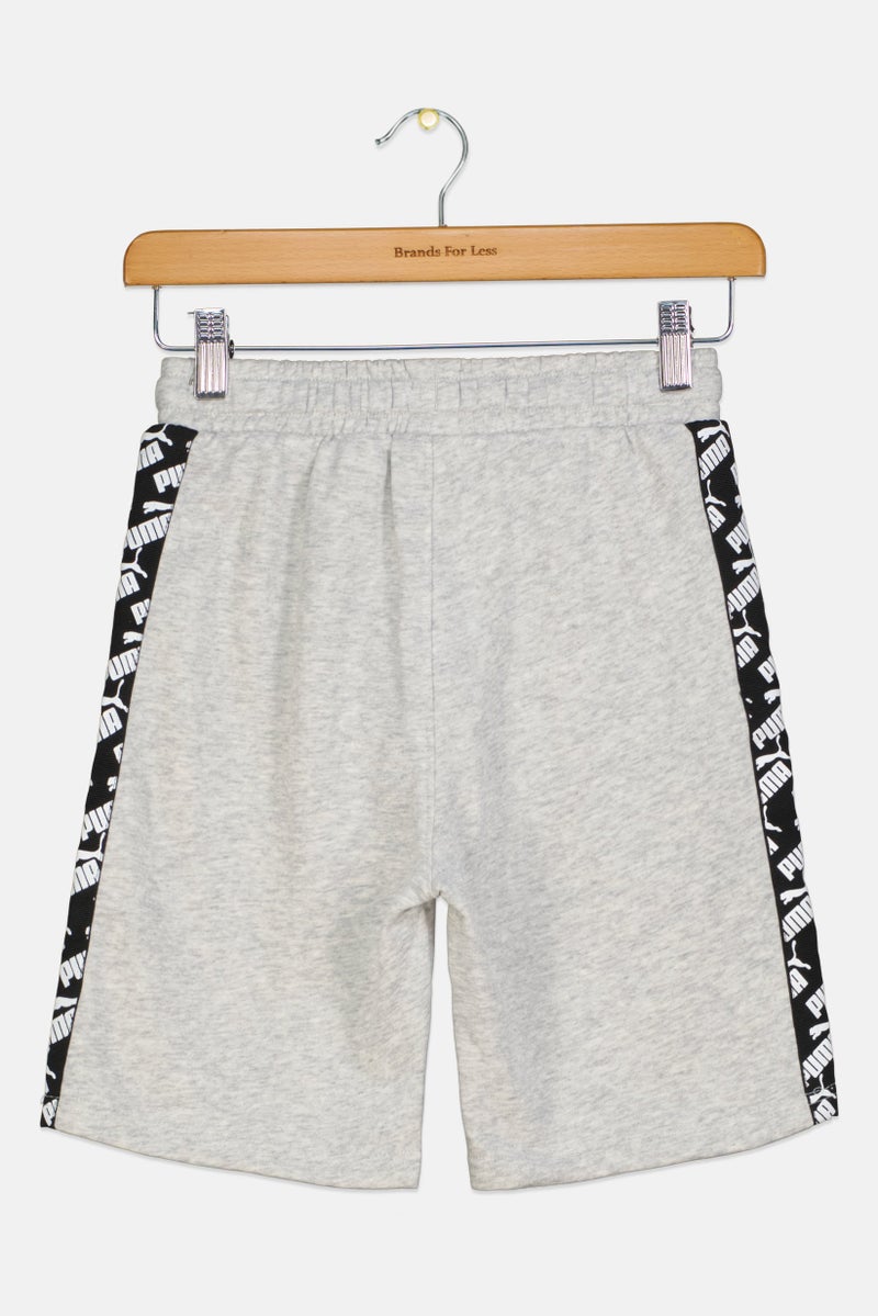 PUMA Kids Boy Sportswear Fit Short Sleeve Outdoor Shorts, Grey - Image 3