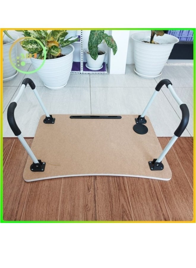 Toy Box - Stitch Folding Study table For Laptop And iPad With Pen Slot And Cup Holder, Suitable For Studying, Working, Reading, Watching Movies And Eating, Suitable For Bed, Sofa And Floor - 60x28x40cm - Image 1