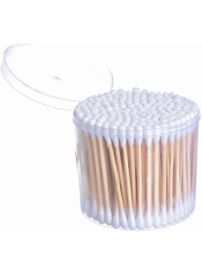 200 Pieces Wooden Cotton Buds - 100% Wood Ear Cleaner Great for Makeup, Ears, Cleaning, White. - Image 3