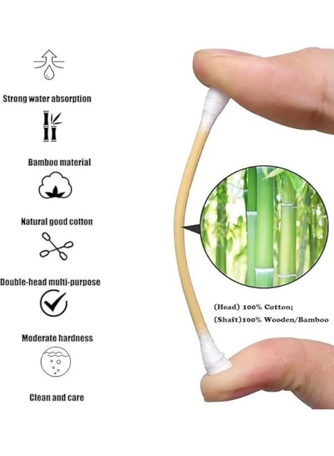 200 Pieces Wooden Cotton Buds - 100% Wood Ear Cleaner Great for Makeup, Ears, Cleaning, White. - Image 5