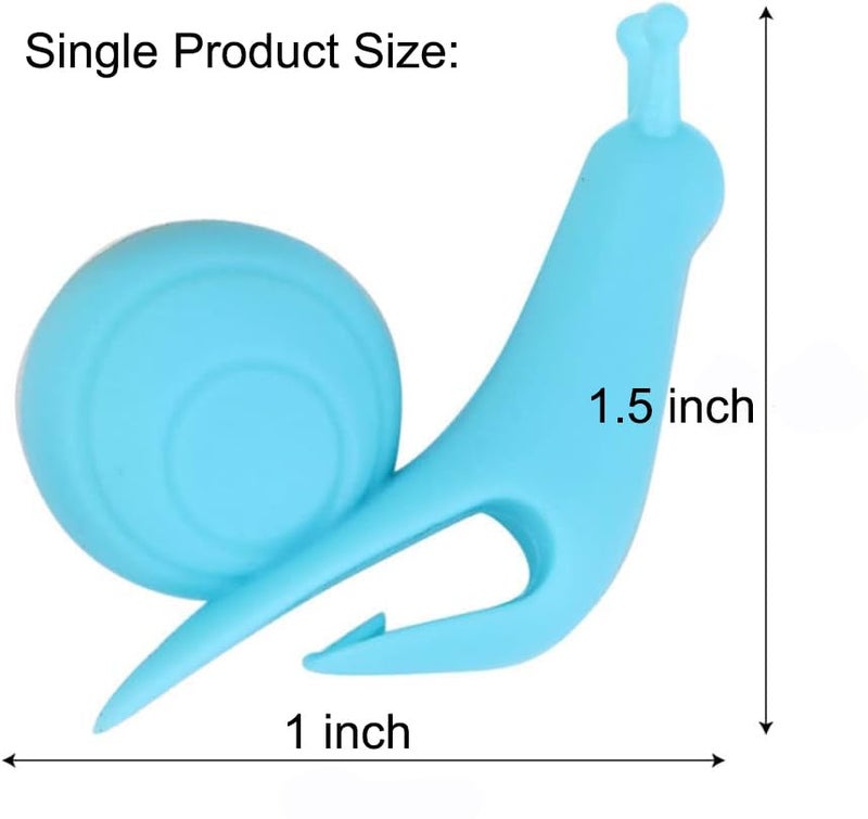 SOSUO 10-Pack Silicone Snail Tea Bag Clips - Cute Colorful Cup Edge Holders for Tea Bags - Image 5