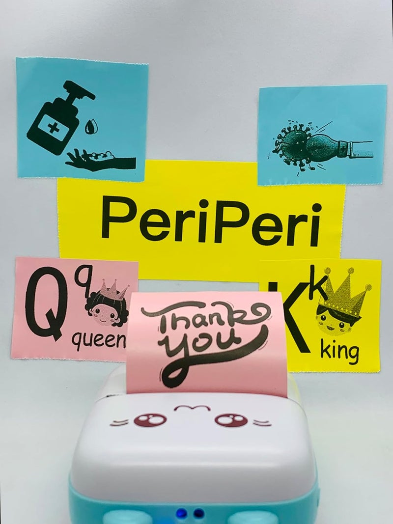 PeriPeri 56X30Mm (2Inch) Colorful Sticky Thermal Paper (Self-adhesive) For Cute, A6, A6 Hd, A9 Series, A40 And Other 2Inch Thermal Printers. 3Meter Roll (Colorful Sticky 3Rolls). - Image 3