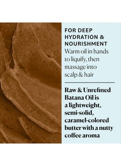 Sky Organics Raw & Unrefined Batana Oil, 100% Pure, From Honduras, To Support Scalp & Stronger Fuller-Looking Hair, Intensive Hair Conditioning & Hair Repair Mask, 4 Fl Oz (4 Oz (Pack Of 1))  - Image 3