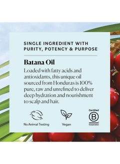 Sky Organics Raw & Unrefined Batana Oil, 100% Pure, From Honduras, To Support Scalp & Stronger Fuller-Looking Hair, Intensive Hair Conditioning & Hair Repair Mask, 4 Fl Oz (4 Oz (Pack Of 1))  - Image 5