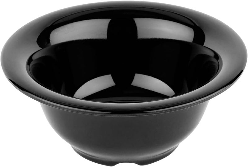 GET B105BK Melamine Narrow Rim Deep FruitSoup Bowl 10 Ounce Black Set of 12 - Image 1