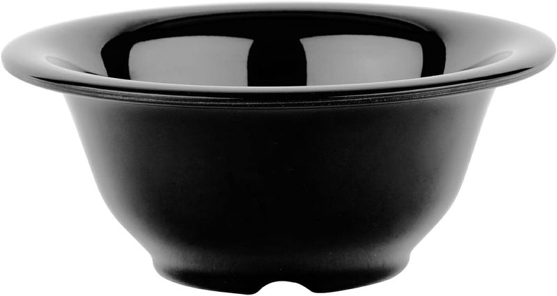 GET B105BK Melamine Narrow Rim Deep FruitSoup Bowl 10 Ounce Black Set of 12 - Image 3
