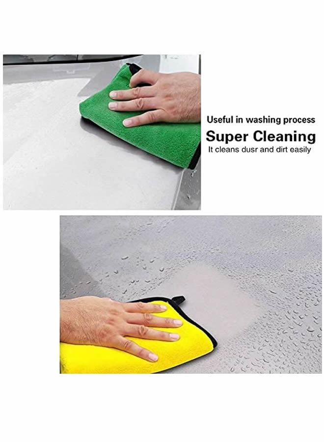 3 Piece Car Soft Absorbent Wash Cleaning Polish Cloth Small 30 x 30 cm - Image 4