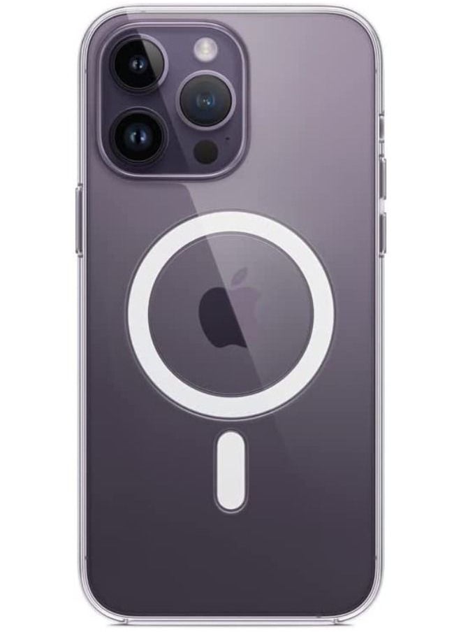 SHOPI - iPhone 14 Pro Max Magsafe Case 6.7 Inch Slim Thin Magnetic Case Yellowing-Resistant Anti-Drop Shock Absorption Anti-Scratch and Hard Back Crystal Case Cell Phone Case iPhone 14 Pro Max Case Clear - Image 1