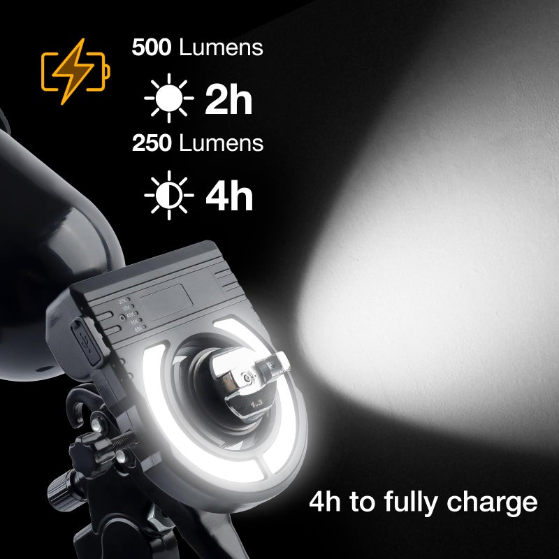 YUZES Paint Gun Light with Charger, 2700K-6500K & 500/250 Lumens LED Light for Paint Guns, Spray Gun Light Attachment for Evenly Spraying and Reduced Rework, Universal Auto Paint Gun Lights - Image 5