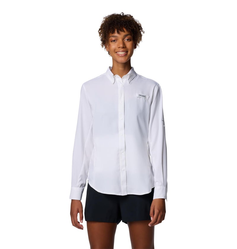 Columbia Womens PFG Tamiami II Long Sleeve Fishing Shirt White XXLarge - Image 2