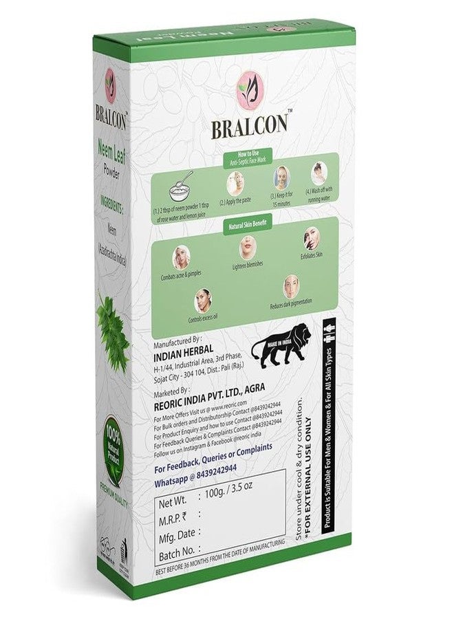 BRALCON Neem, Amla, Reetha, Shikakai, Bhringraj Powder Combo for Skin Care, Hair Growth | Pack of 5 | 500gm - Image 3