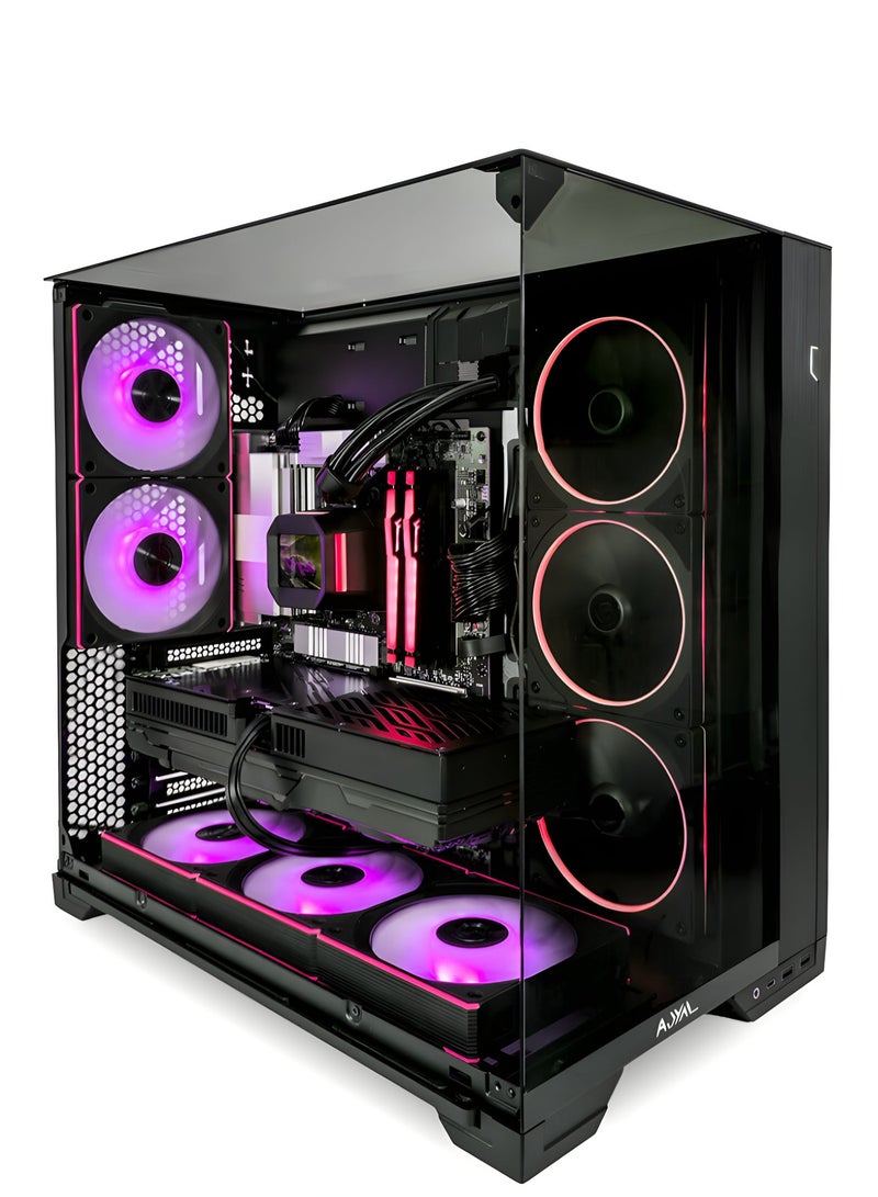AJYAL Gaming PC 9950X3D • RTX 5080, 64GB DDR5 RAM, 1TB Nvme SSD, 1000W Power Supply, 360mm Liquid Cooling, ARGB Case 6Fans (AMD Ryzen 9 9950X3D, RTX 5080 GPU) A64-9950X3D-5080 - Image 1