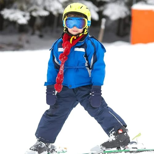 XuoAz Kids Waterproof Ski Snow Mittens - Winter Warm Fleece Gloves for Boys Girls Cold Weather (for 4-8 years) - Image 5